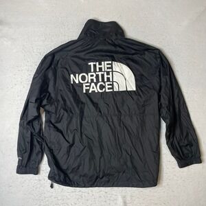 The North Face Windwall Jacket Womens M Black Full Zip Windbreaker Lightweight